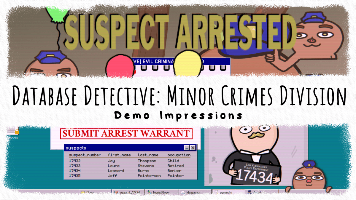Database Detective: Minor Crimes Division – Demo&nbsp;Impressions